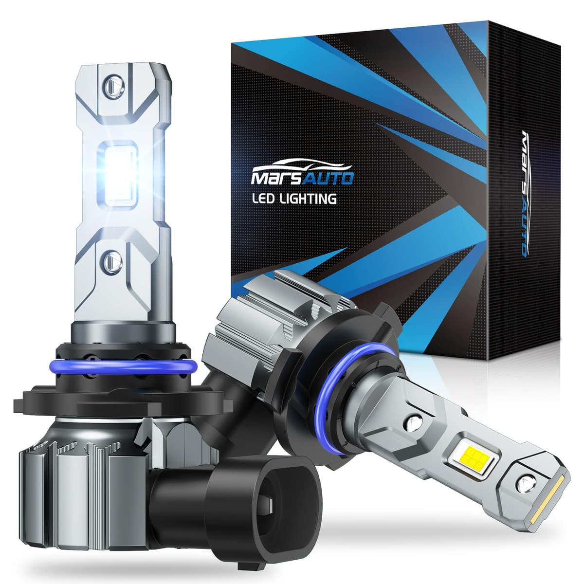 Marsauto 9005 LED Headlight Bulbs, 900% Super Bright, Real 1:1 Design 9005 HB3 LED Bulb, 6000K Cool White Halogen Replacement, 3min Plug and Play IP68, Pack of 2 — view 10