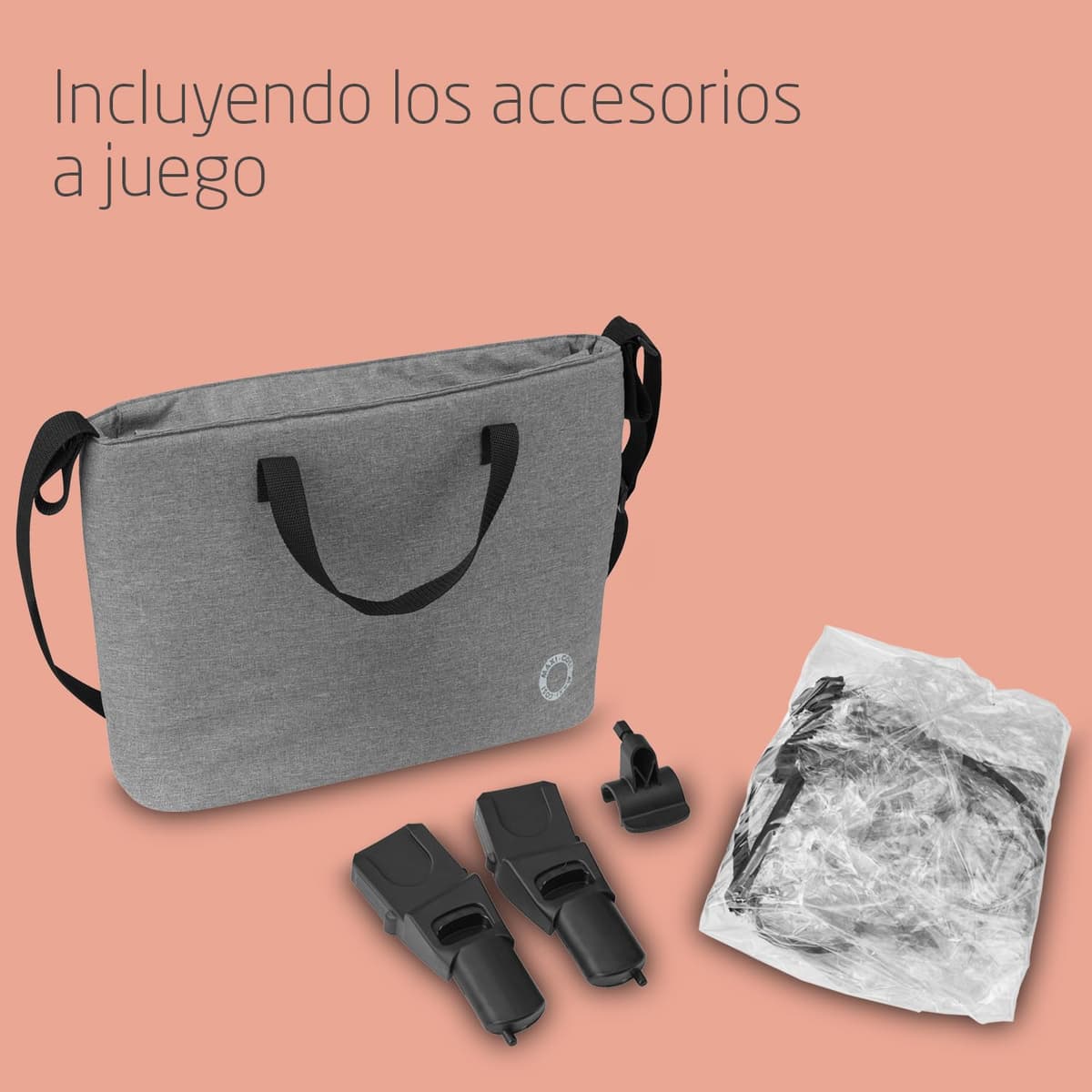 Maxi-Cosi Zelia S Trio Cochecito Bebe 3 Piezas, 0 - 4 Años, hasta 22 kg, Plegable, Compacto y Reclinable Silla de Paseo, con CabrioFix S i-Size Silla Coche Bebe, Accesorios, Bolso Cambiador, Gris — view 5
