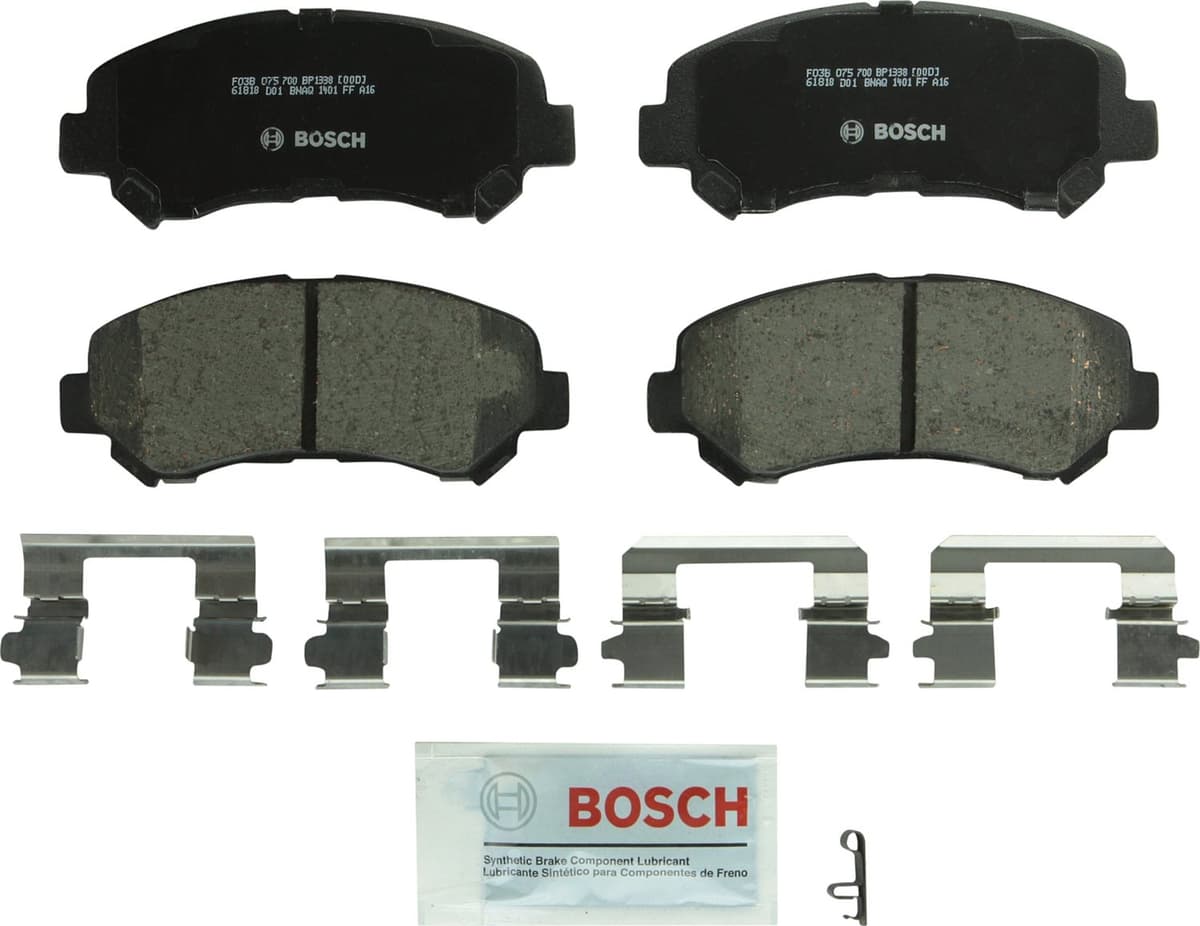 Bosch BC914 QuietCast Premium Ceramic Disc Brake Pad Set For: Acura ILX; Honda Accord, Civic, CR-V, Element, Fit, Front — view 29