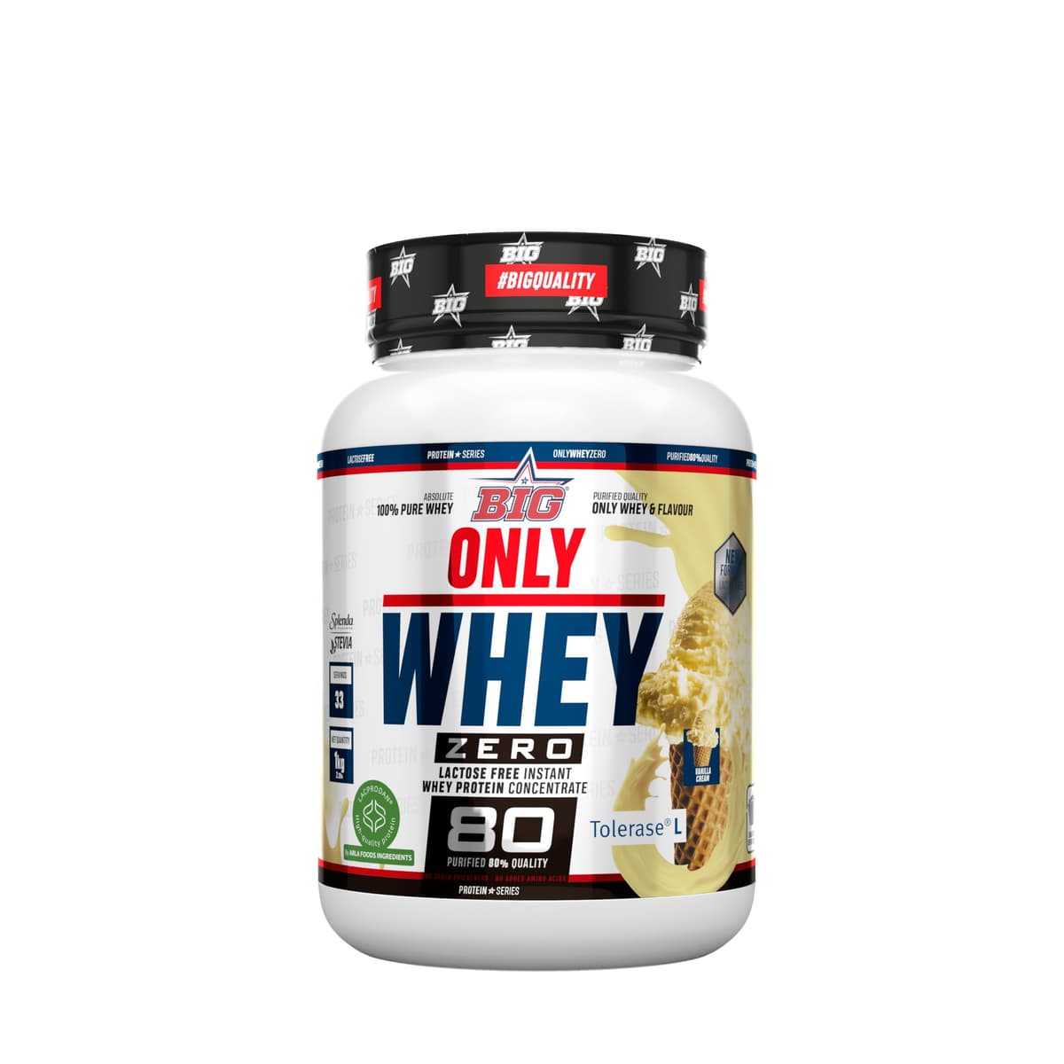 BIG - Proteinas Whey - Proteina en Polvo para Desarrollo de Masa Muscular y Recuperación - Materia Prima Premium - Whey Protein Sin Lactosa, Sin Azúcar, Sin Grumos (1Kg, Cacaolat) — view 9