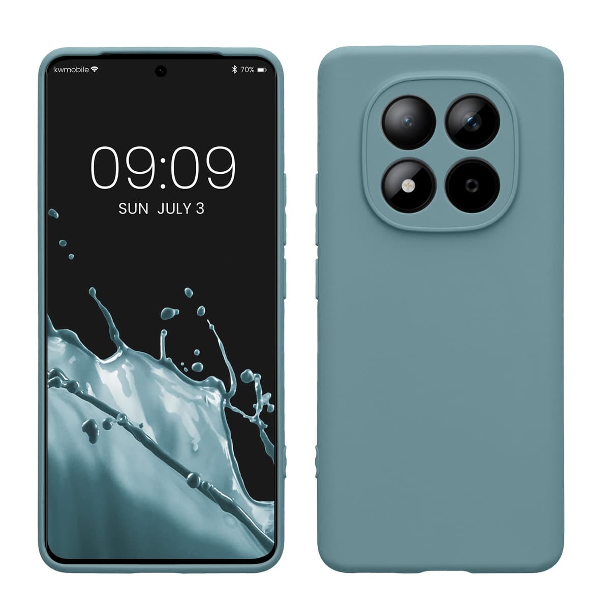 kwmobile Carcasa Compatible con Xiaomi Redmi Note 14 Pro 5G / Poco X7 Funda - Funda Ultrafina de TPU con Bordes elevados - Lavanda Metalizado — view 122