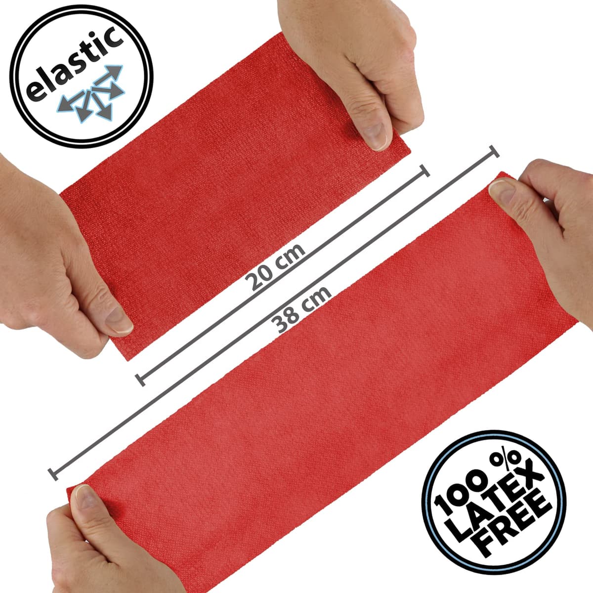 ALPIDEX 12 Rollos Venda Adhesiva 10 cm x 4,5 m Venda Cohesiva Envoltura Tape Deportiva Bendaje Autoadhesiva Mano Rodillas Tobillo Vet Wrap Perro Gato Caballo, Color:rojo — view 3
