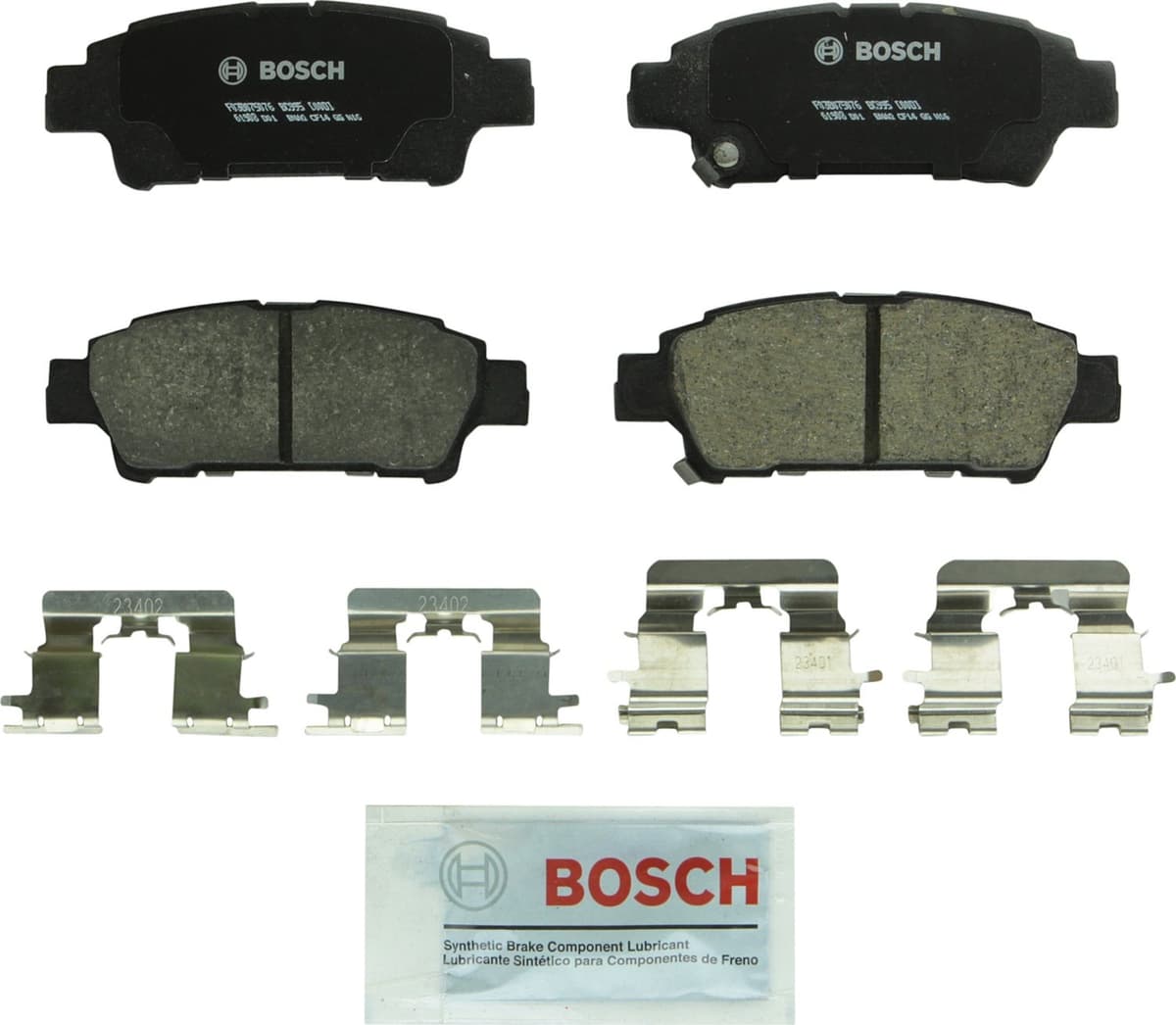 Bosch BC914 QuietCast Premium Ceramic Disc Brake Pad Set For: Acura ILX; Honda Accord, Civic, CR-V, Element, Fit, Front — view 311