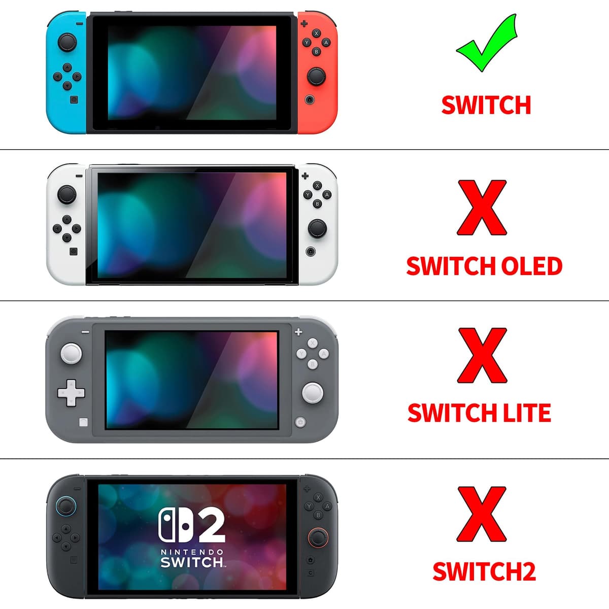 eXtremeRate PlayVital Back Cover for Nintendo Switch Console, NS Joycon Handheld Controller Separable Protector Hard Shell, Customized Dockable Protective Case for Nintendo Switch - Hunter Green — view 2