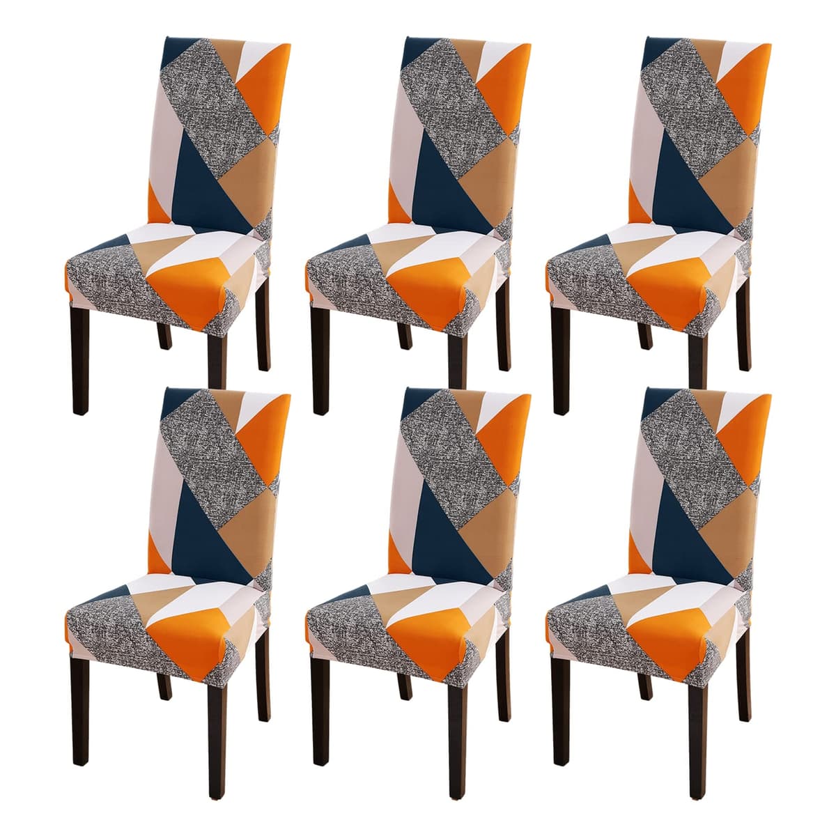Dining Room Chair Covers Slipcovers Set of 4, Stretch Removable Washable Dining Chair Protector Decoration Cover Seat Slipcover for Hotel, Ceremony, Banquet, Kitchen, Restaurant, Home — view 35