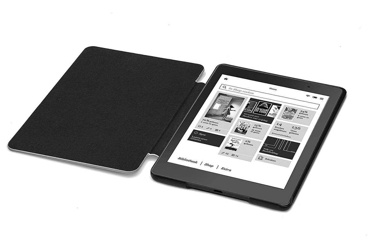 Forefront Cases Funda para Kobo Aura Edition 2 (Modelo: N236, 2016) - Delgado, Ligera y Protectora Funda para Kobo Aura Edition 2 (6") - Smart Auto Sueño Estela Función (Carcasa) - Negro — view 8