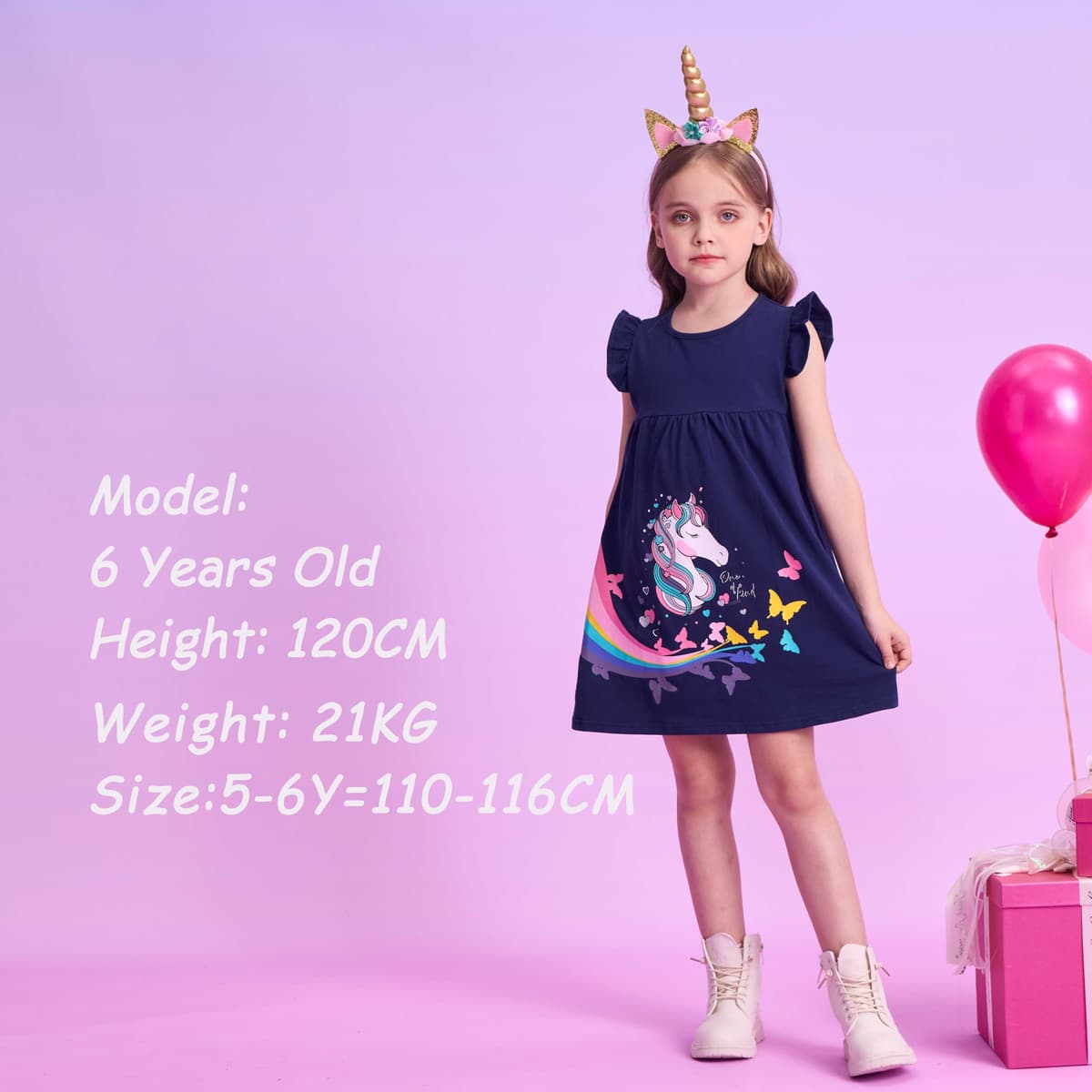 VIKITA Little Girls T-Shirt Long Sleeve Top Colorful Flower Cotton Shirt 2-8 Years — view 5