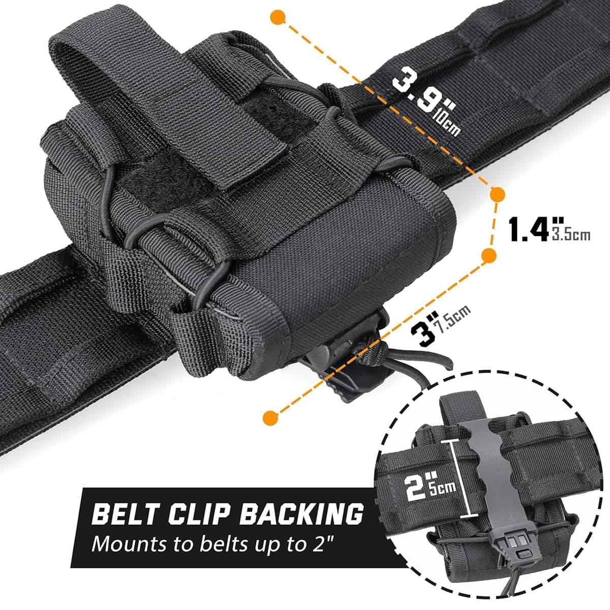 Molle - Funda para esposas, parte superior abierta, bolsa de puño para cinturón de servicio/chaleco táctico Molle — view 5