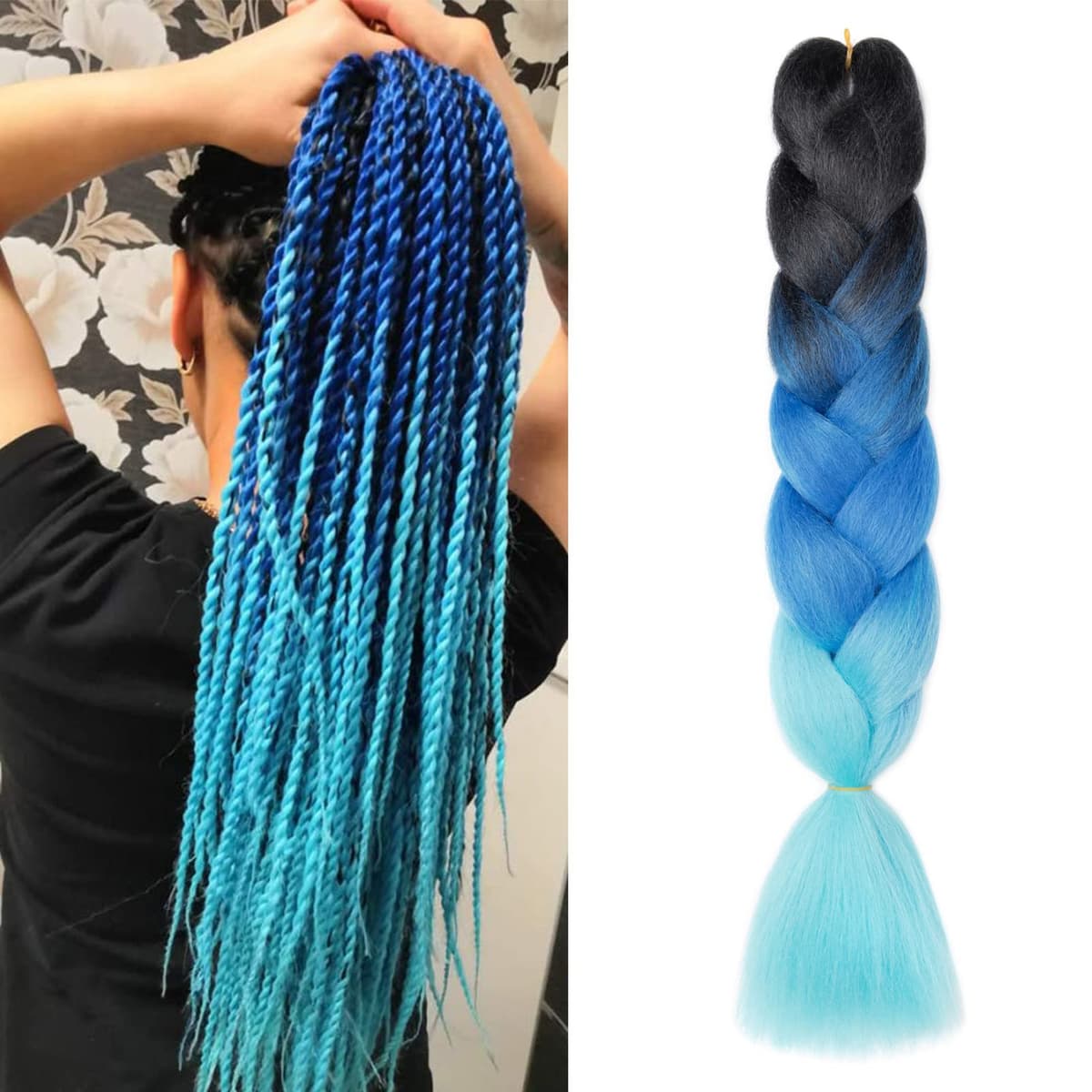 60cm Extensiones de Pelo Trenzas Africanas Castaño Oscuro Extensiones para Trenzas Africanas 1 pcs 100g Kanekalon Pelo para Trenzas Africanas Sintetico Extensiones de Trenzado Cabello Braiding — view 160