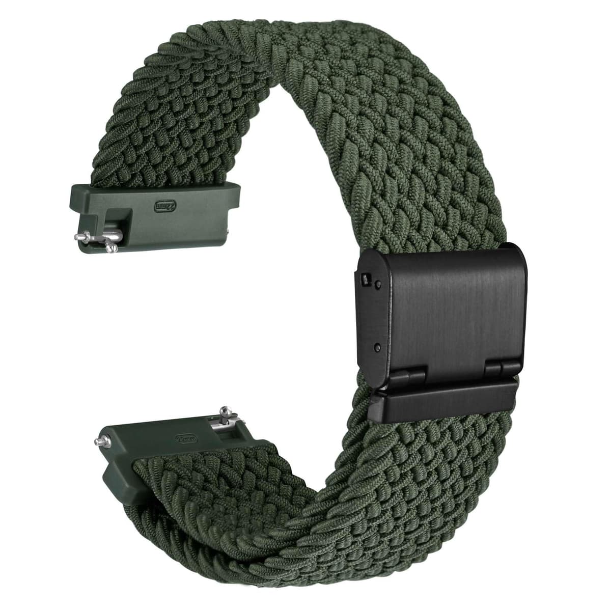 WOCCI Tejido Correas Reloj de Nailon para Hombre y Mujer, Hebilla Ajustable, Liberación Rápida, Trenzado Bandas Deportivas de Repuesto 18mm 19mm 20mm 21mm 22mm — view 19