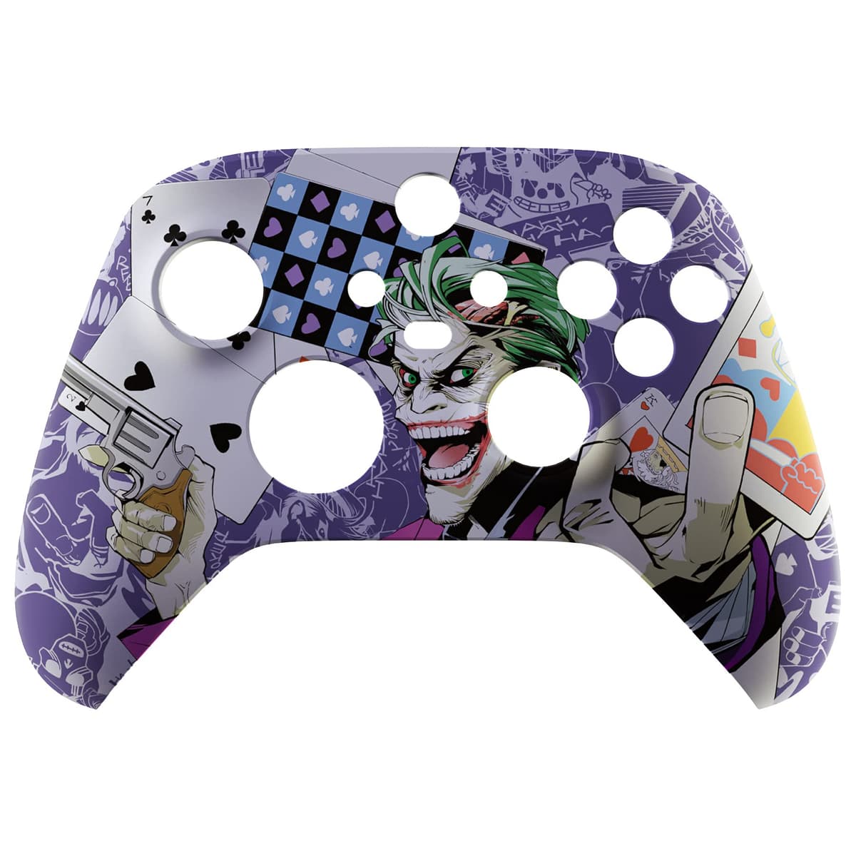 eXtremeRate Custom Shell for Xbox Series X & S Controller - Revitalize Your Controller - Clown Cards Replacement Cover Front Housing Cover for Xbox Core Controller Wireless [Control NOT Included] — view 4