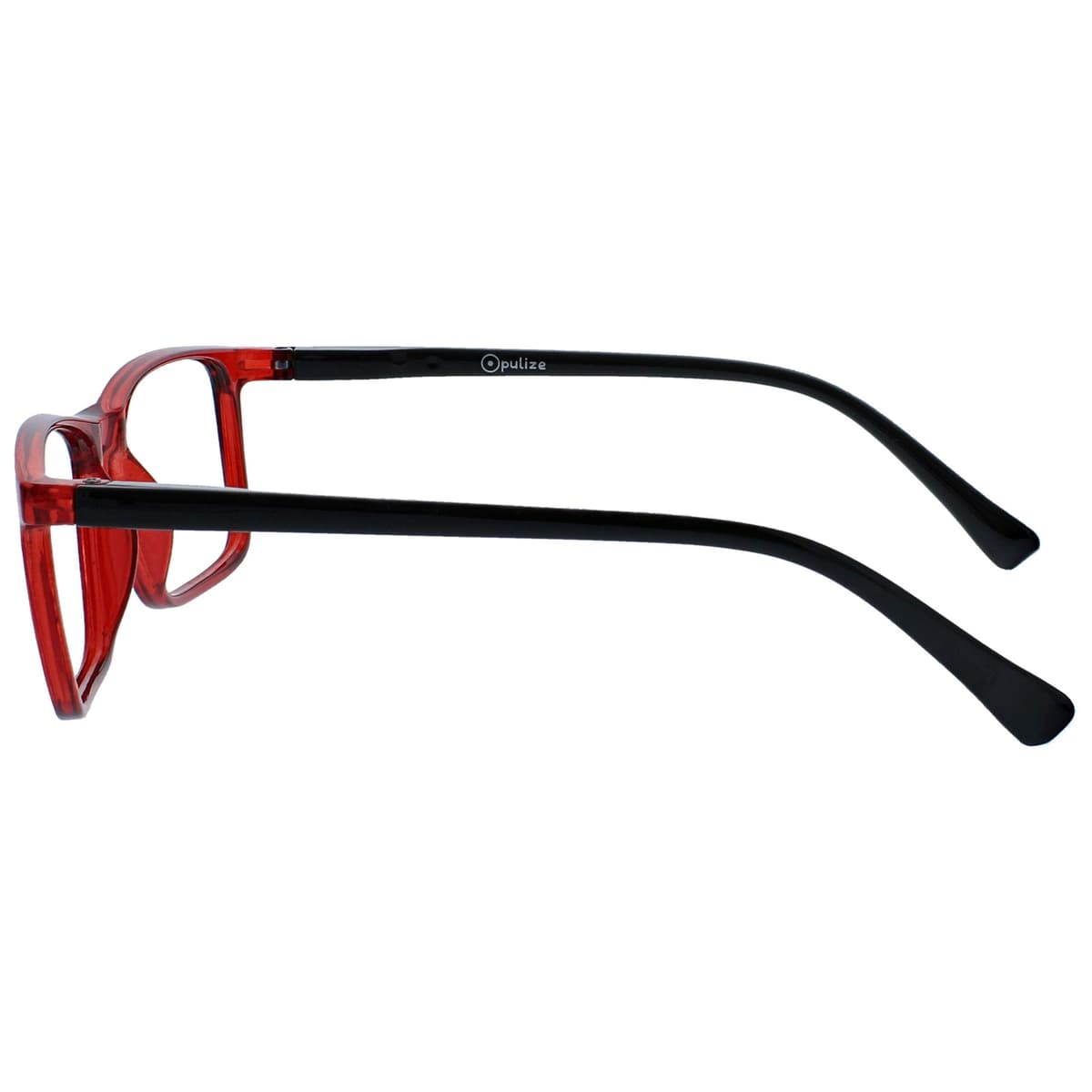 OPULIZE INK Gafas de Lectura - Pack de 3 - Montura Rectangular Grande - Negro Gris Rojo - Hombre Mujer - Bisagras de Muelle - RRR4-17Z - +2.00 — view 6