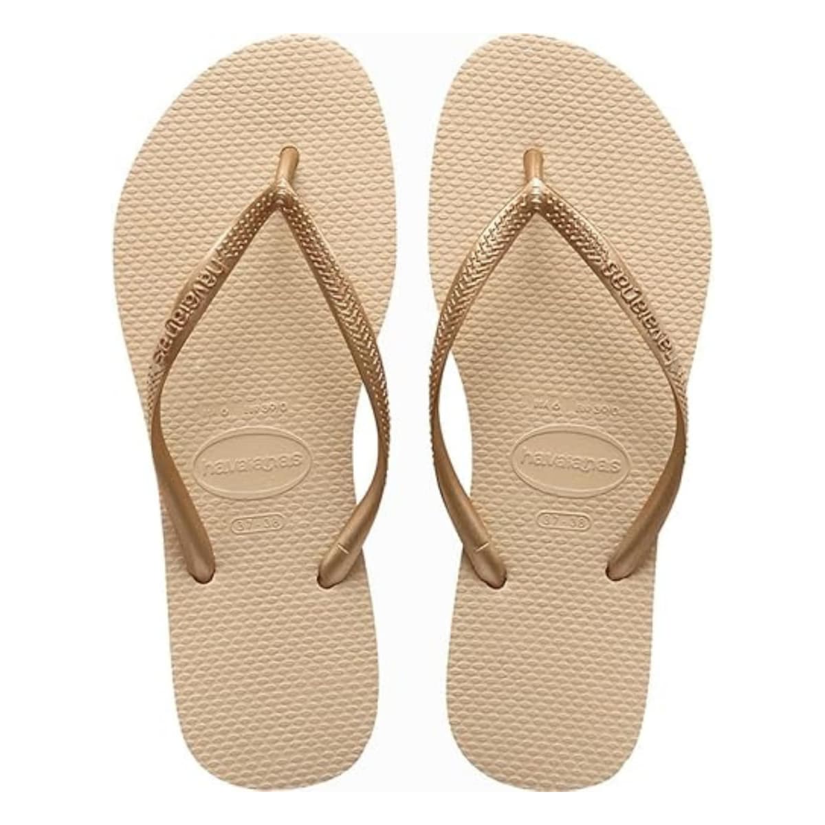 Havaianas Slim Chanclas Elegantes, Duraderas y Versátiles, con Suela Texturizada para Agarre y SoporteMujer