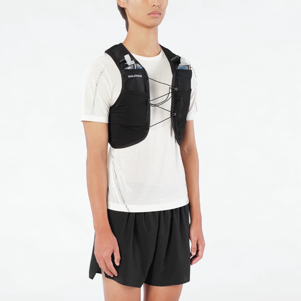 Salomon ADV Hydra Vest 4, Comfort Stability Hydration Vest with Easy-Access Soft Flasks, Large Gel Pocket, Simple Storage for Trail Running — view 4