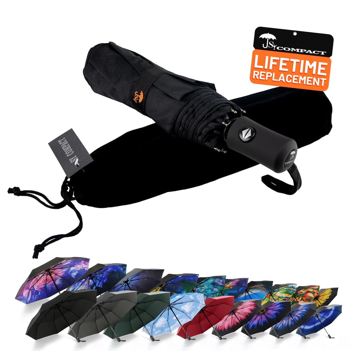 SY COMPACT Travel Umbrella Windproof Automatic Unbreakable -Factory Direct High Cost-effective Umbrella