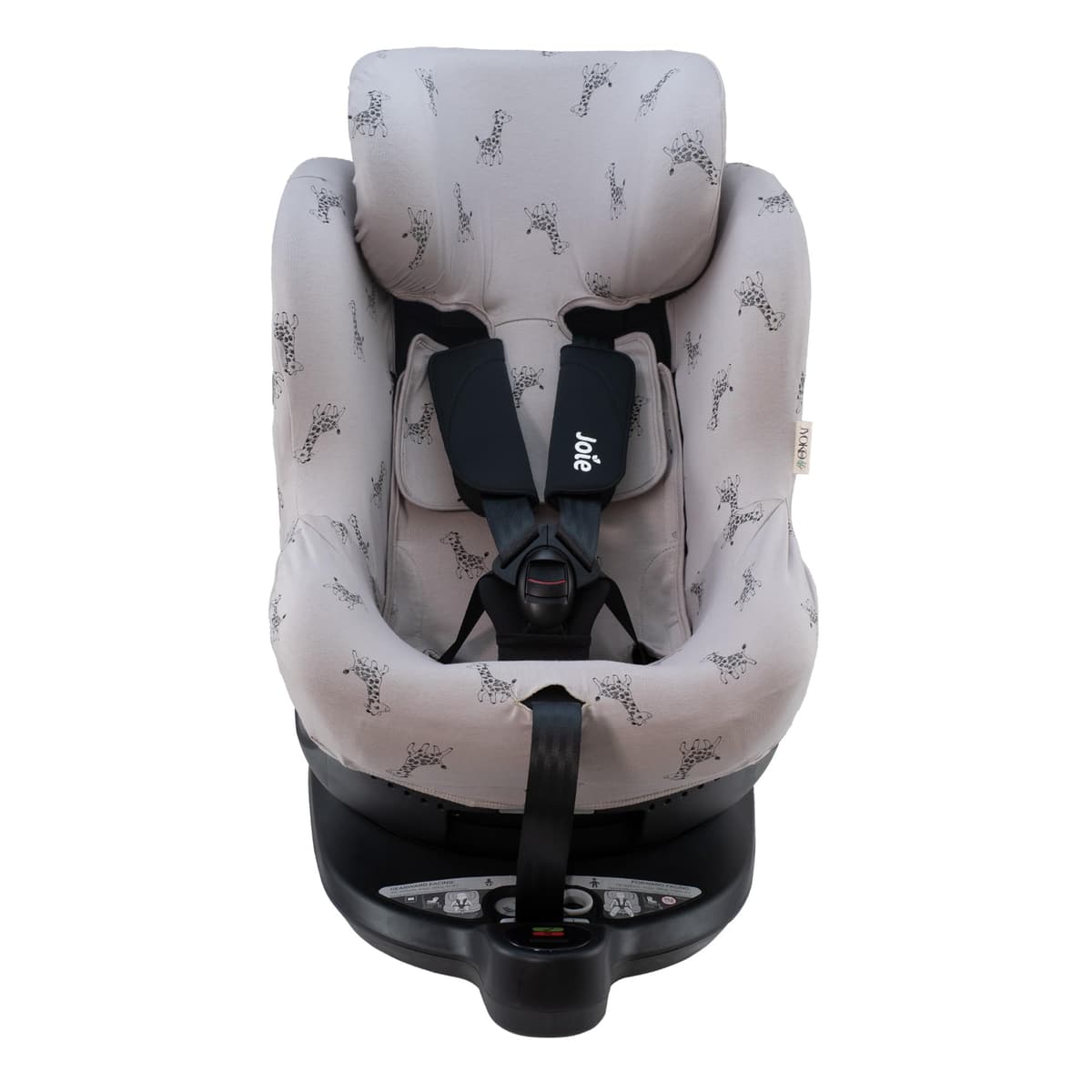 JYOKO Kids Funda de algodón Compatible con Joie Spin 360 y Nuna Rebl (Giraffe, Funda Joie I-Spin 360) — view 2