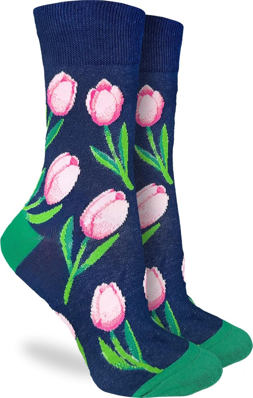 Good Luck Sock Women's Floral Dinosaurs Socks, Shoe Size 5-9 — view 119