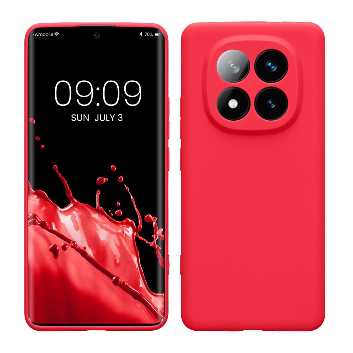 kwmobile Carcasa Compatible con Xiaomi Redmi Note 14 Pro 5G / Poco X7 Funda - Funda Ultrafina de TPU con Bordes elevados - Lavanda Metalizado — view 297