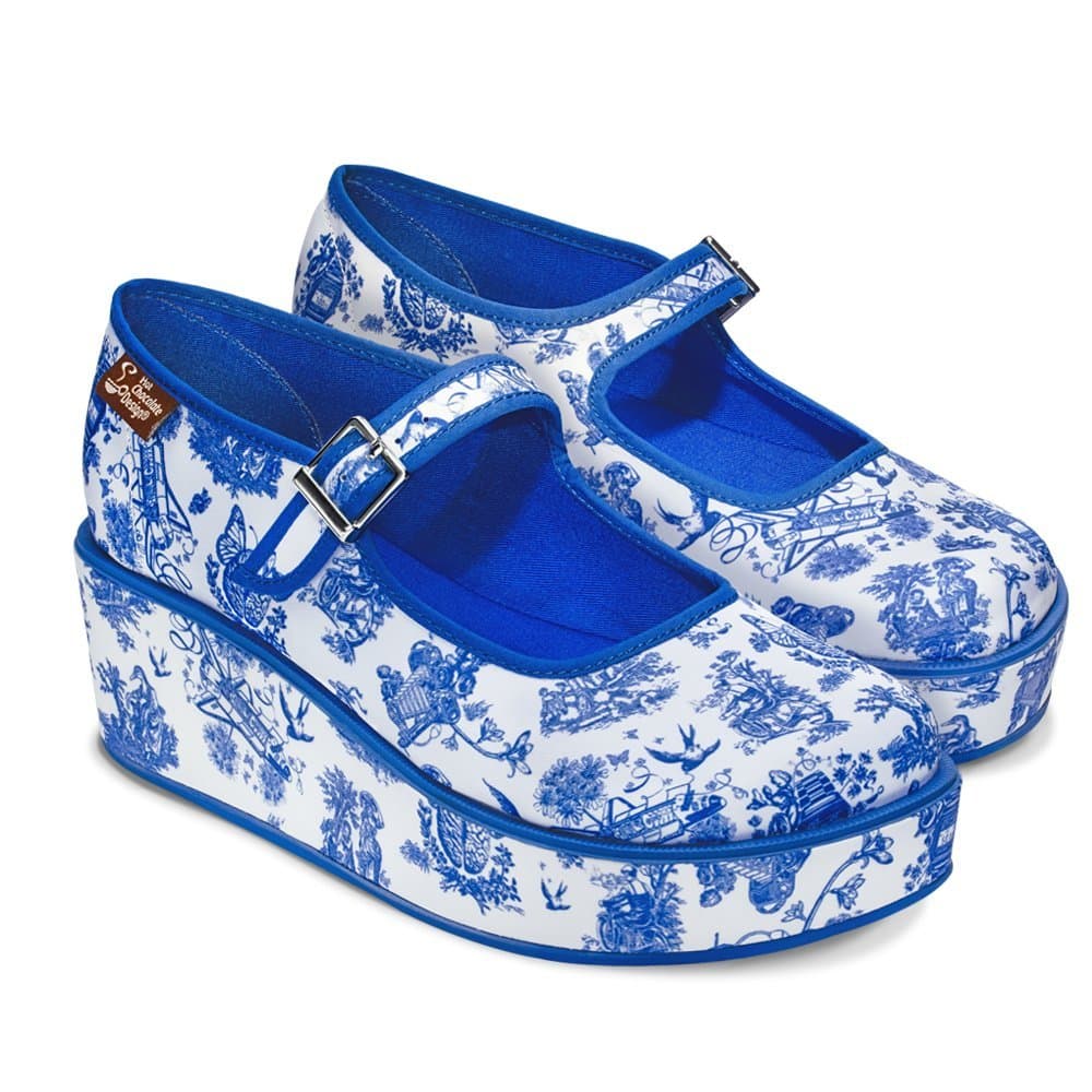 Hot Chocolate Design Chocolaticas Funky Canvas Women's Mary Jane Flat Shoes