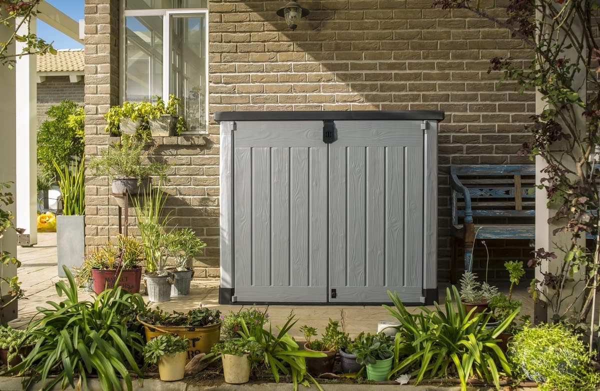 Keter Store It Out Pro Outdoor Garden Furniture Storage Shed Grey| Fade Free | All Weather Resistant | Safe and Secure | Zero Maintenance | 5 year Warranty — view 2