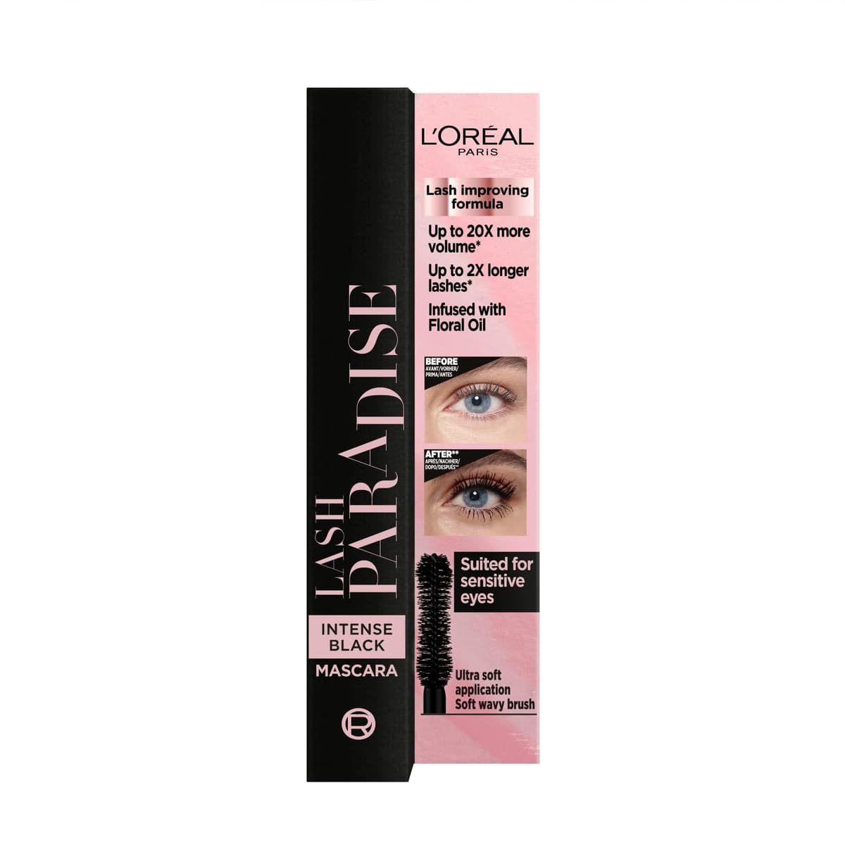 L'Oreal Paris Make-up Designer Máscara De Pestañas Volumen Y Longitud Paradise, Extra Black, 6.40 ml (Paquete de 1) — view 6