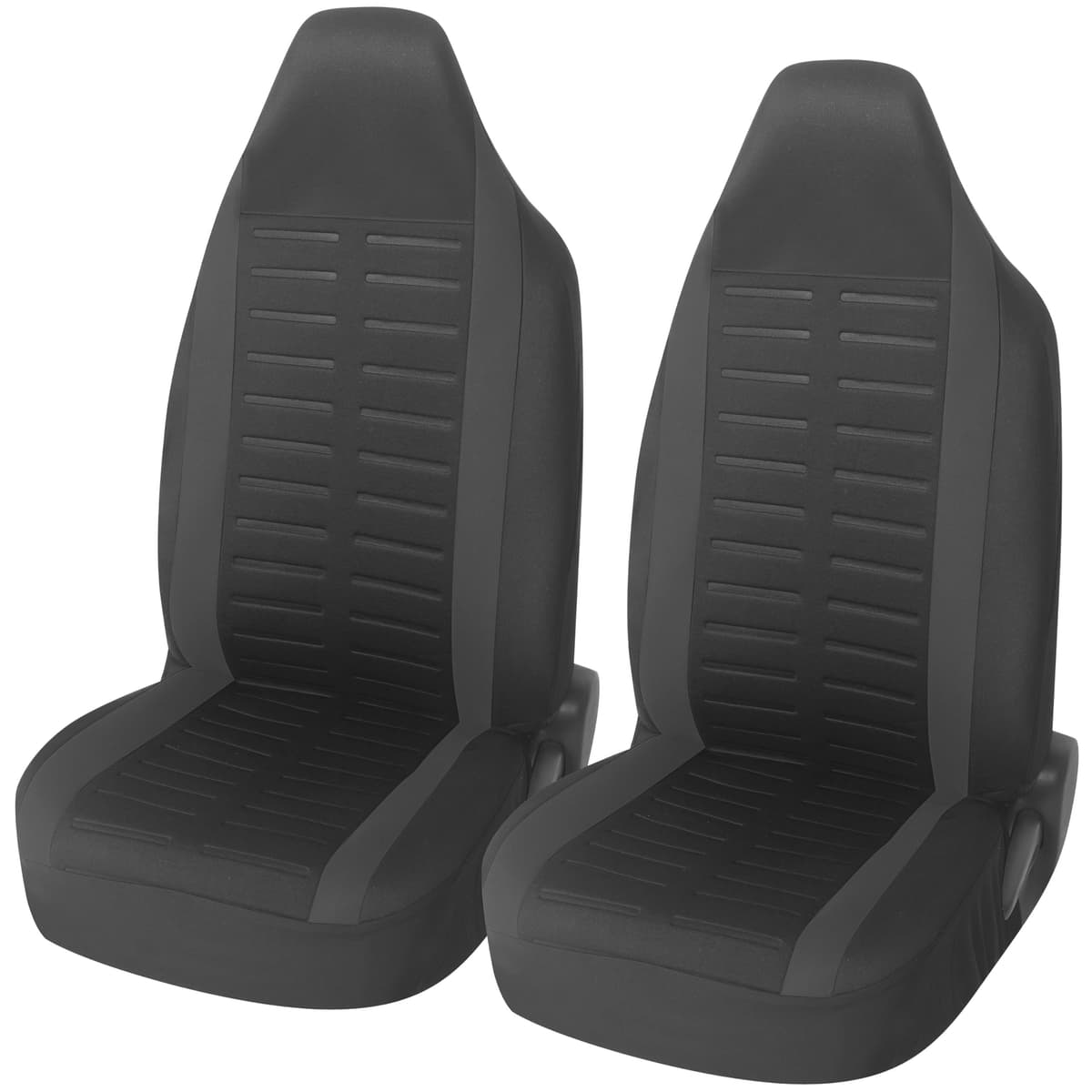 Upgrade4cars Fundas Asientos Delanteros Coche Universales Negro | Cubre Universal | Protector de Asiento Delantero para Conductor y Copiloto | Accesorios Interior Decoracion — view 12