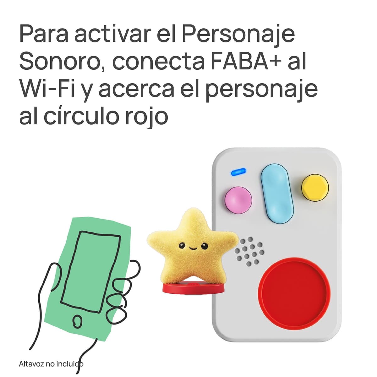 FABA Personaje Sonoro – Duerme, Duerme estrellita – Música, Canciones y Sonidos, para niños y niñas 0-3 años, Reproducción con FABA Cuentacuentos y FABA+, Juguete Educativo, versión en español — view 3