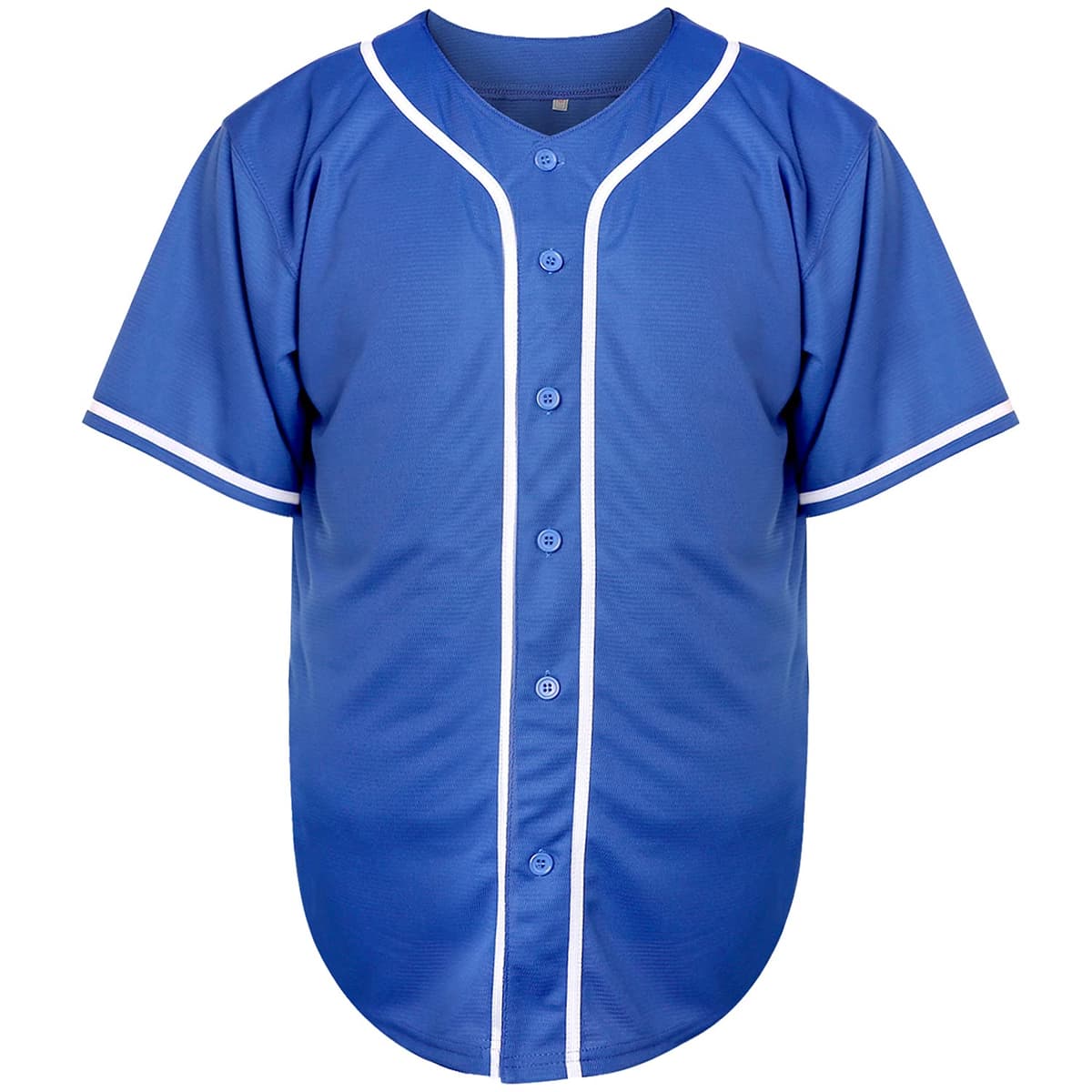 Camiseta de béisbol en blanco, camiseta casual de manga corta con botones — view 3