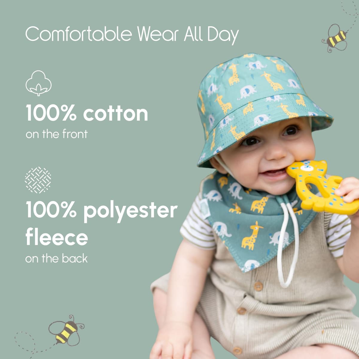 Bandana Dribble Bibs - Cotton Front Baby Bibs Newborn to 24 Months - Newborn Baby Gifts - Bibs For Comfortable Kids — view 47