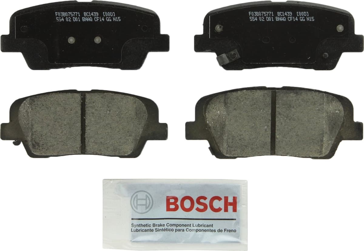 Bosch BC914 QuietCast Premium Ceramic Disc Brake Pad Set For: Acura ILX; Honda Accord, Civic, CR-V, Element, Fit, Front — view 47