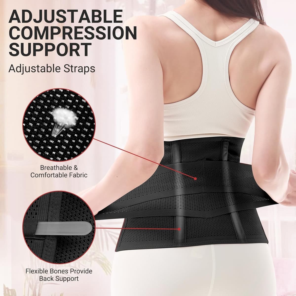 Trendyline Postpartum Belly Wrap for Women: Abdominal Binder Post Surgery Postpartum Belly Band Post Partum Binder - C Section Recovery Belt Post Partum Support Girdle Stomach Hysterectomy Belly Band — view 3