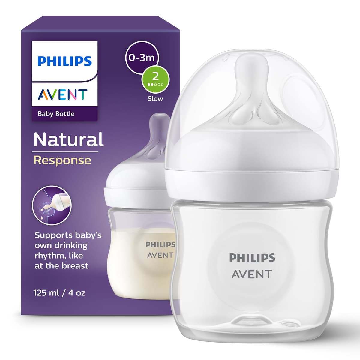 Philips Avent Biberón Natural Response: biberón para bebés recién nacidos de 260 ml, sin BPA, a partir de 3 a 6 meses modelo SCY903/01) — view 14