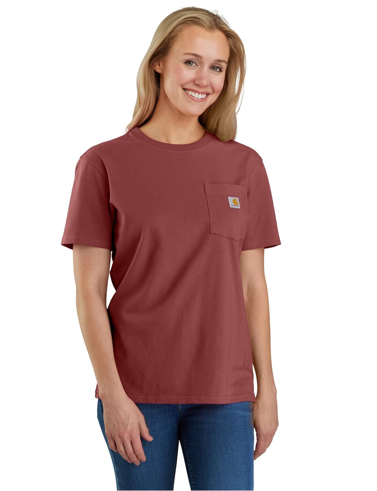 Carhartt Mens Loose Fit Heavyweight Short-Sleeve Pocket T-Shirt (Also Available in Big & Tall) CloseoutWork Utility T-Shirt — view 21