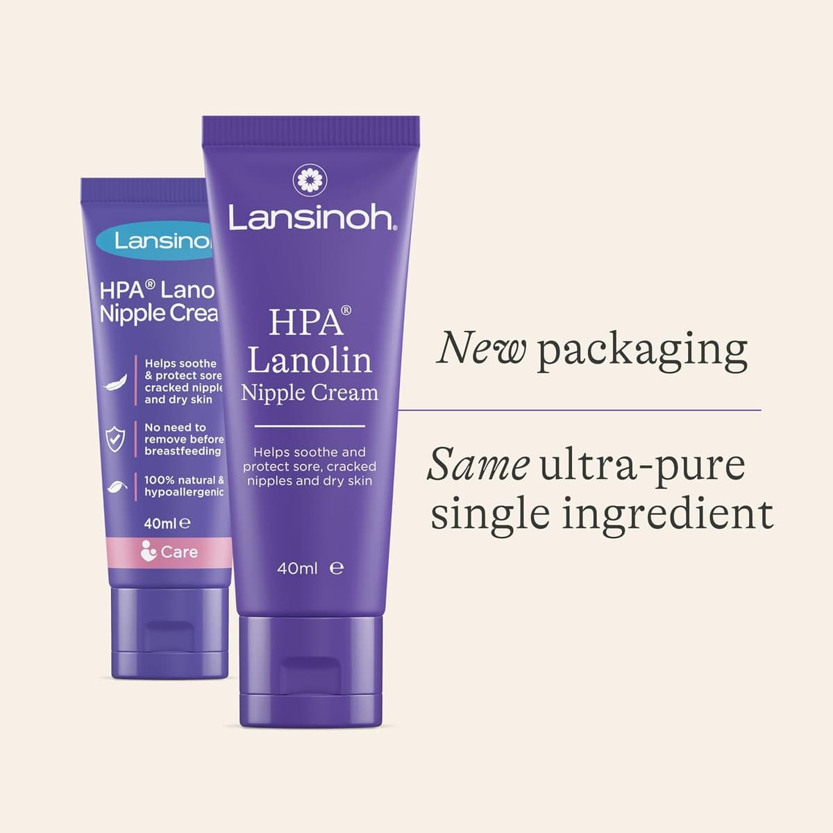 Lansinoh HPA Lanolin Nipple Cream - 40ml - Sore Nipples Cracked Skin Breast Feeding 100% Natural Hypoallergenic Tasteless & Odourless BPA BPS-free Breastfeeding Hospital Bag Maternity Essentials — view 5