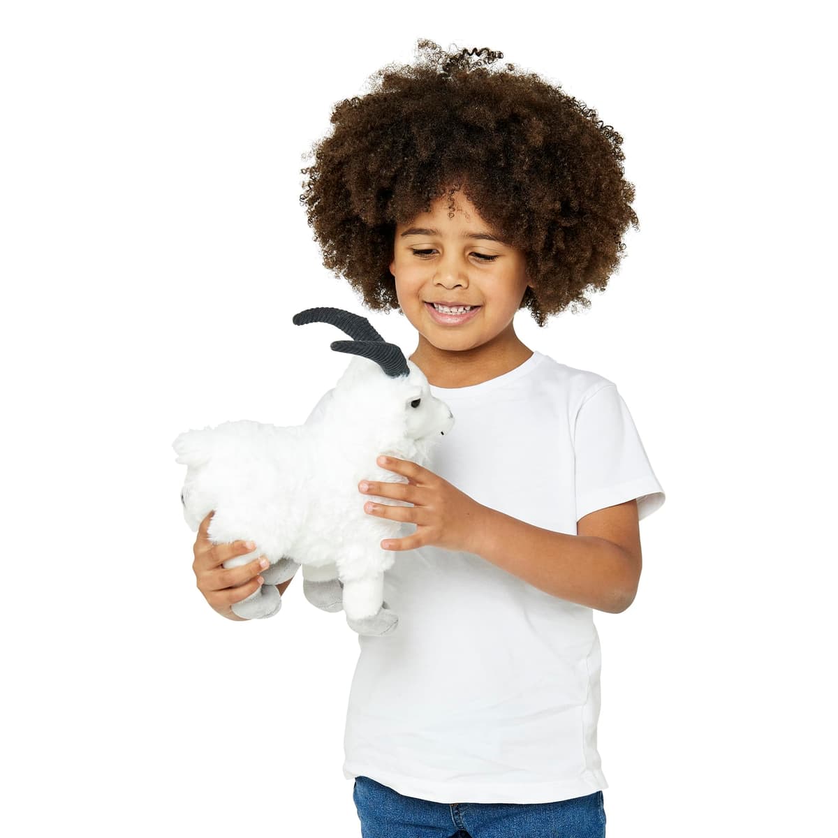 Zappi Co Goat Plush Toy (30cm) - Fun, Cuddly Farmyard Friend, Eco-Friendly, Perfect for Imaginative Play, 100% Recycled — view 2