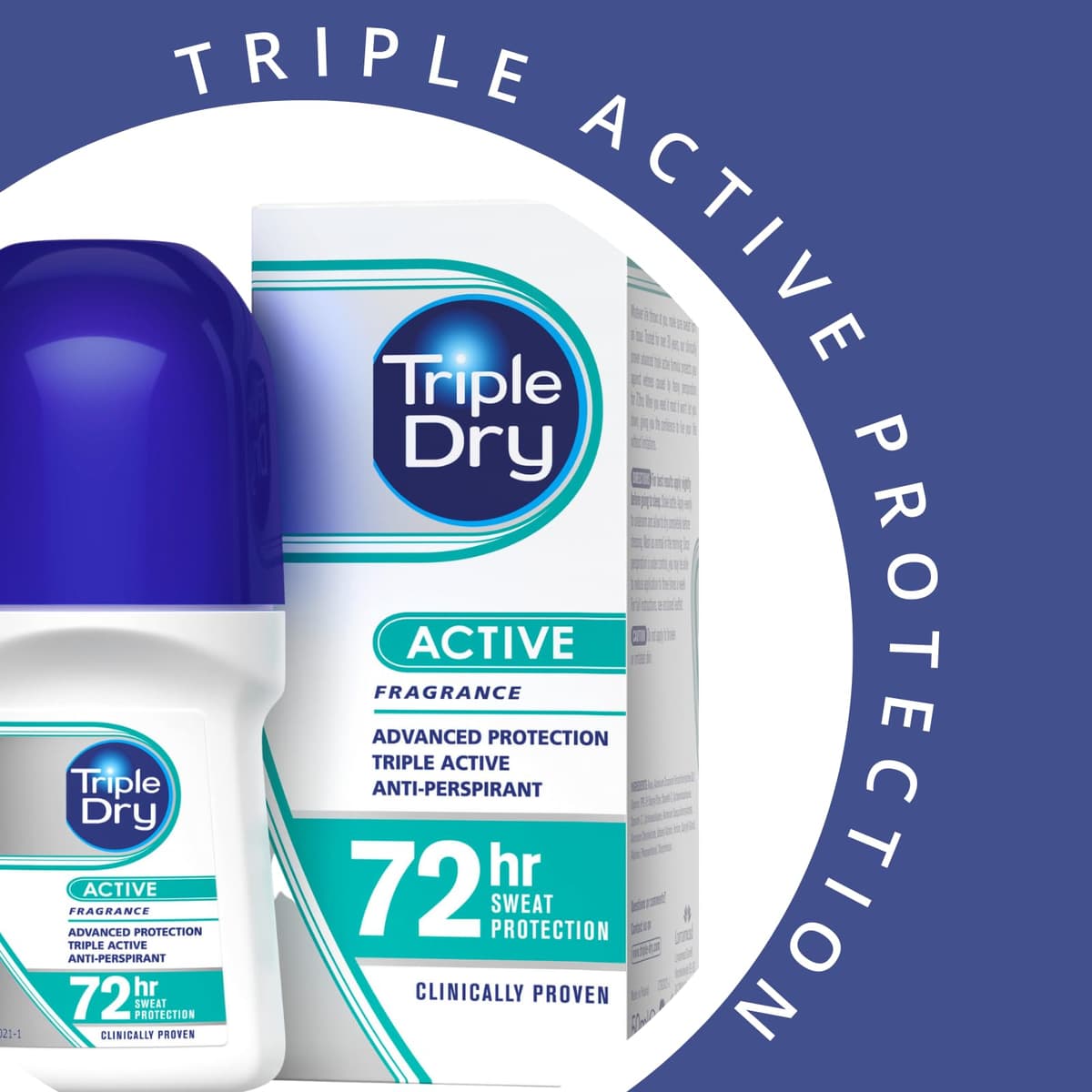 Triple Dry Women | Active Fragrance Anti-Perspirant Roll On 50ml | 72-Hour Protection Against Excessive Sweating | Fights Odour | Triple Active Formula | Clinically Proven | Female — view 5