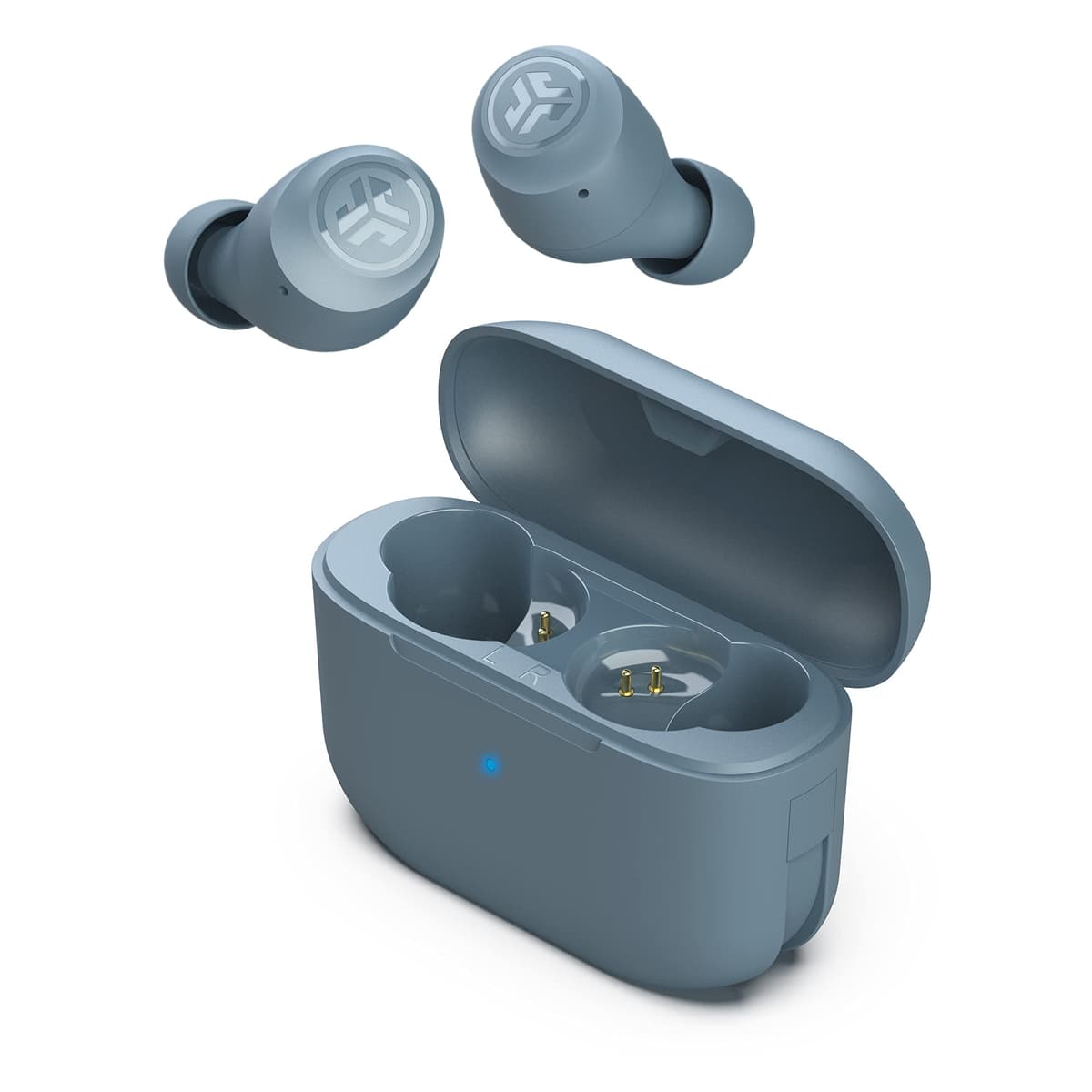 JLab Go Air Pop+ Auriculares Inalambricos Bluetooth, Wireless Earbuds 35+ Horas Rendimiento con Caja de Carga - Audifonos Bluetooth Inalambricos con Micrófono, Dual Connect, App, Negro Medianoche — view 27