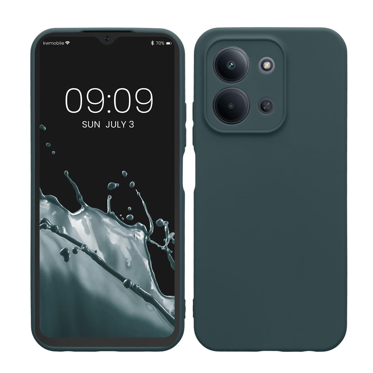 kwmobile Carcasa Compatible con Xiaomi Redmi Note 14 Pro 5G / Poco X7 Funda - Funda Ultrafina de TPU con Bordes elevados - Lavanda Metalizado — view 102