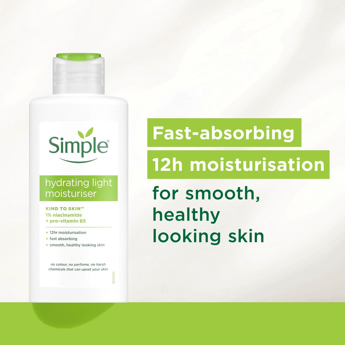 Simple Kind to Skin Hydrating Light Moisturiser Skin Care Product with Pro-Vitamins B5 and E for 12-Hour Moisturisation 125 ml — view 3