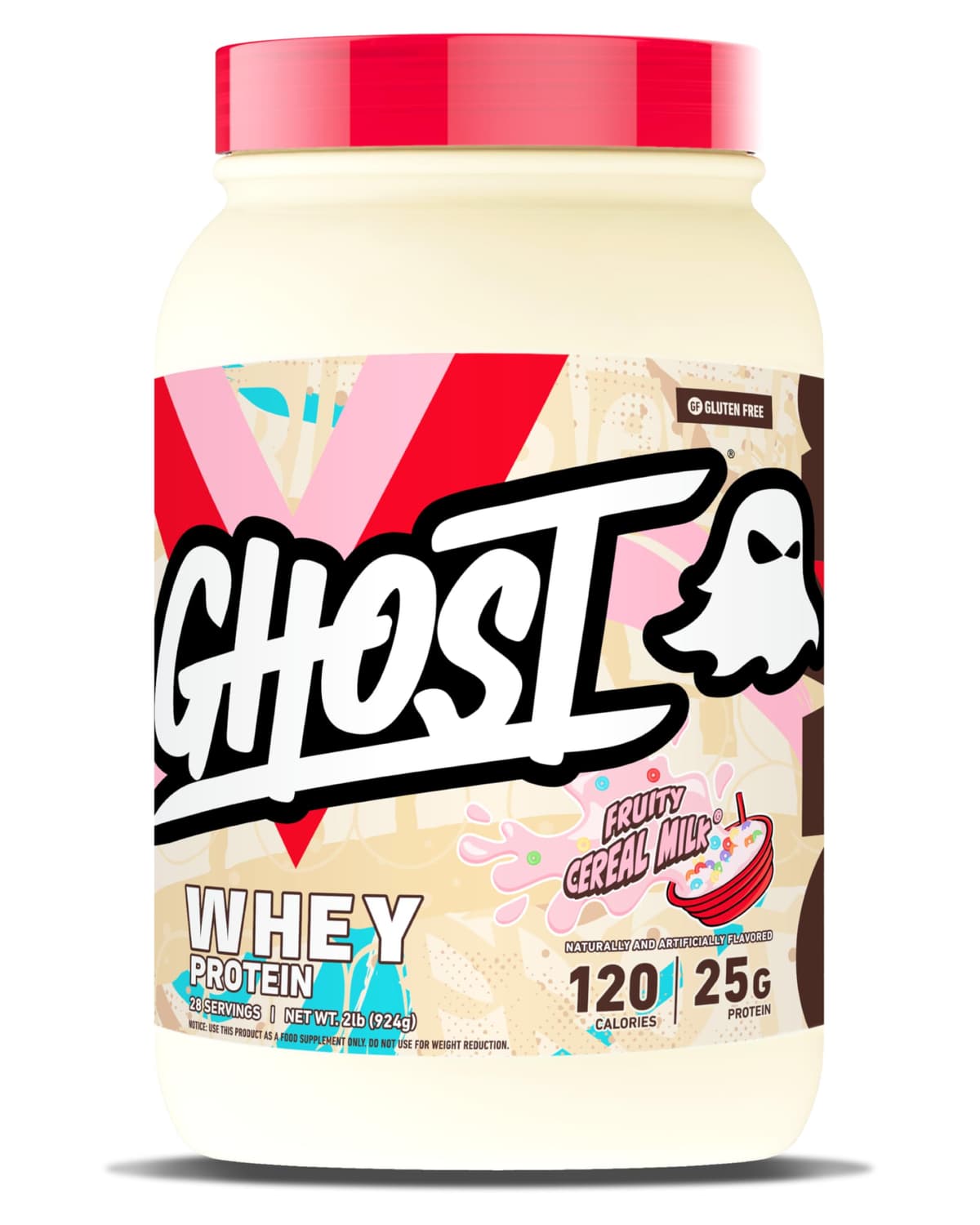 GHOST Whey Protein Powder, Nutter Butter - 2LB, 26G of Protein - Whey Protein Blend - ­Post Workout Fitness & Nutrition Shakes, Smoothies, Baking & Cooking - Cookie Pieces Inside — view 6