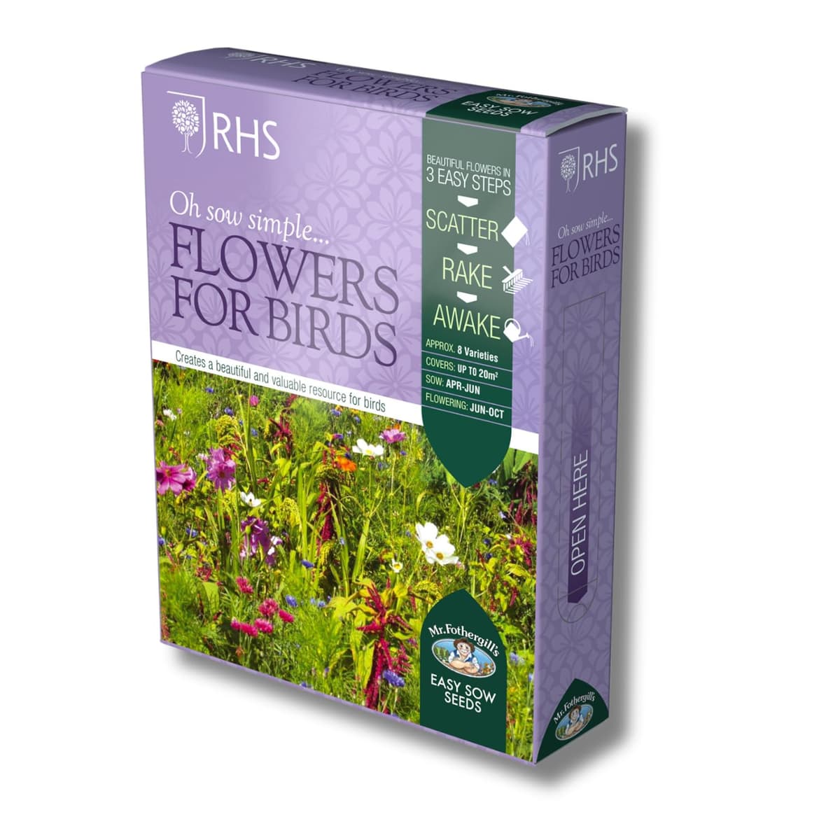 Mr Fothergill’s RHS Cottage Garden Seeds, Traditional Flower Seed Mix 20g, Summer Colour and Cut Flower Display, Borders Beds and Wildlife Gardens, Bee Friendly Cottage Style Blend — view 4