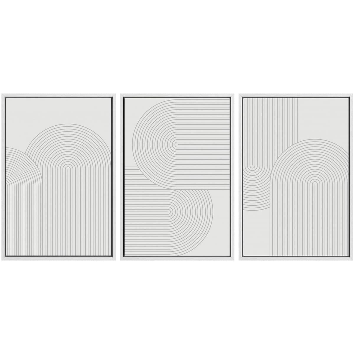 SIGNWIN Framed Canvas Print Wall Art Set Coastal Serenity Abstract Seaside Illustrations Modern Art Decorative Rustic Calm/Zen for Living Room, Bedroom, Office - 24"x36"x3 Natural — view 83