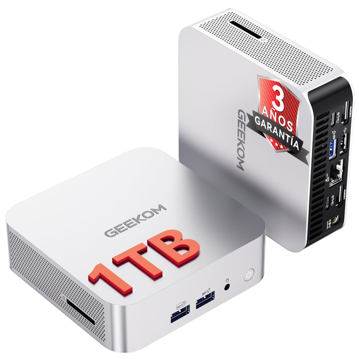 GEEKOM IT11 2TB NUC Mini PC, Intel i7-11390H (8 Threads, 12MB Cache, MAX 5GHz), 32GB DDR4 Windows 11 Pro con Intel Iris Xe Graphics Mini Desktop, NUC i7 8K UHD Computer | USB4 | Wi-Fi 6
