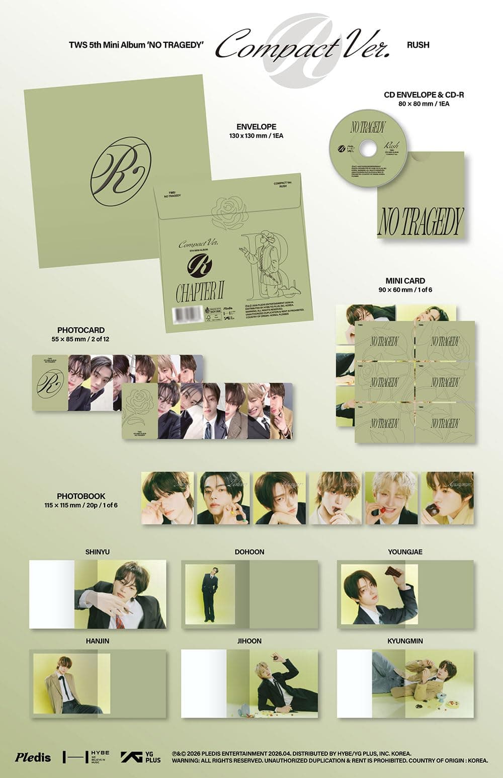 TWS NO TRAGEDY [Compact Ver.] 5th Mini Album (Random Ver.) — view 4