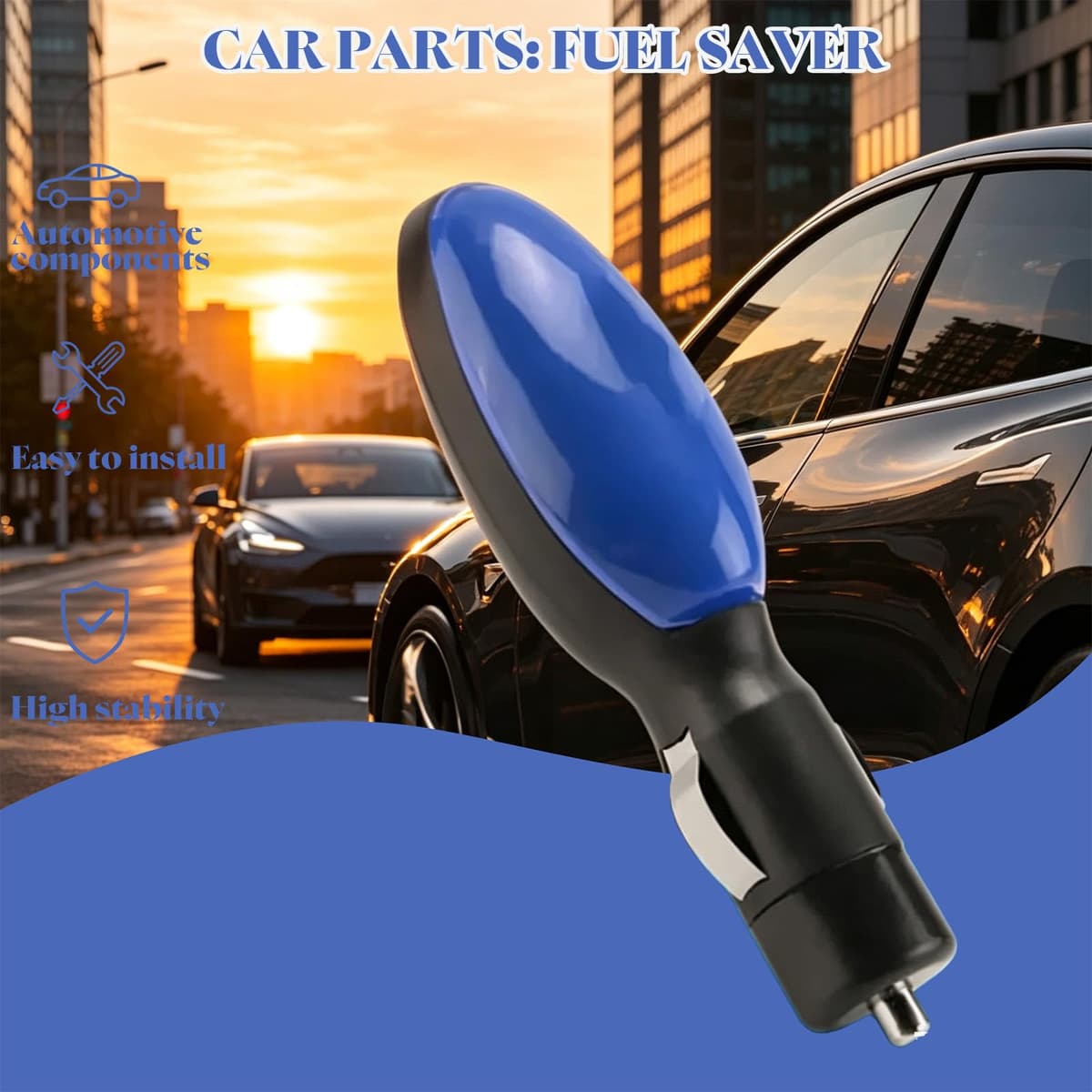 Fuel Phase, Fuel Sync, Fuelphase, Fuel Saver Device, Plug in, Portable Car Fuels, Automotive Spill Saver, Easy Install Fuels Efficiency Booster for Auto Drive (1 PC) — view 2