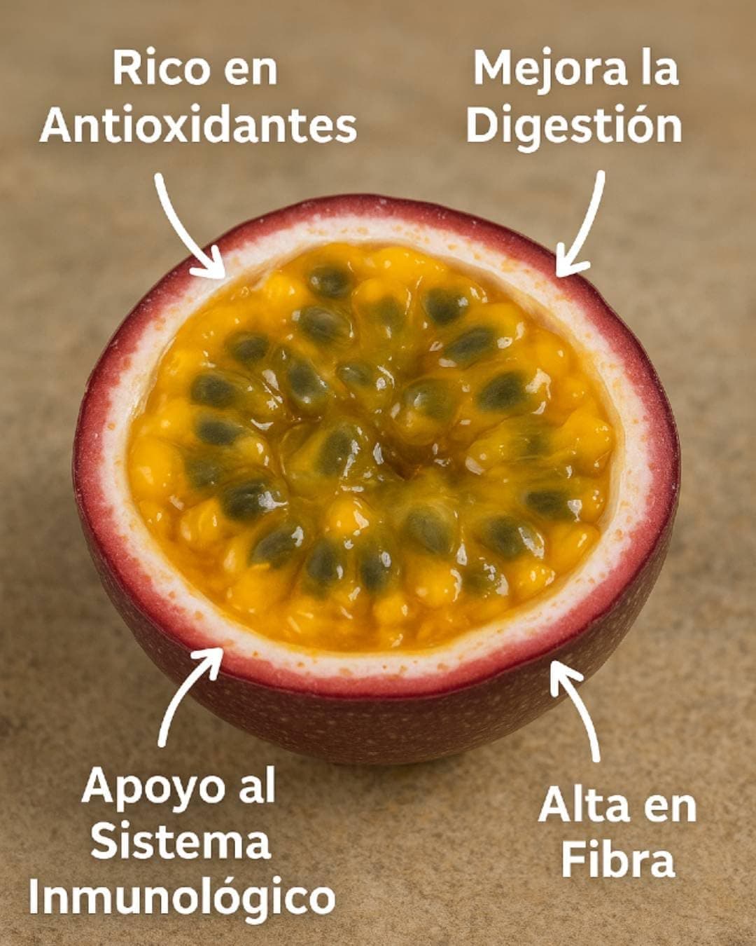 Vitalem – Maracuyá Fresca 1kg (8-12 piezas) | Fruta de la Pasión | Fruta Tropical 100% Natural y Sostenible | Cultivo Local Málaga | Passion Fruit Ideal para Smothies, Batidos y Yogurt — view 5