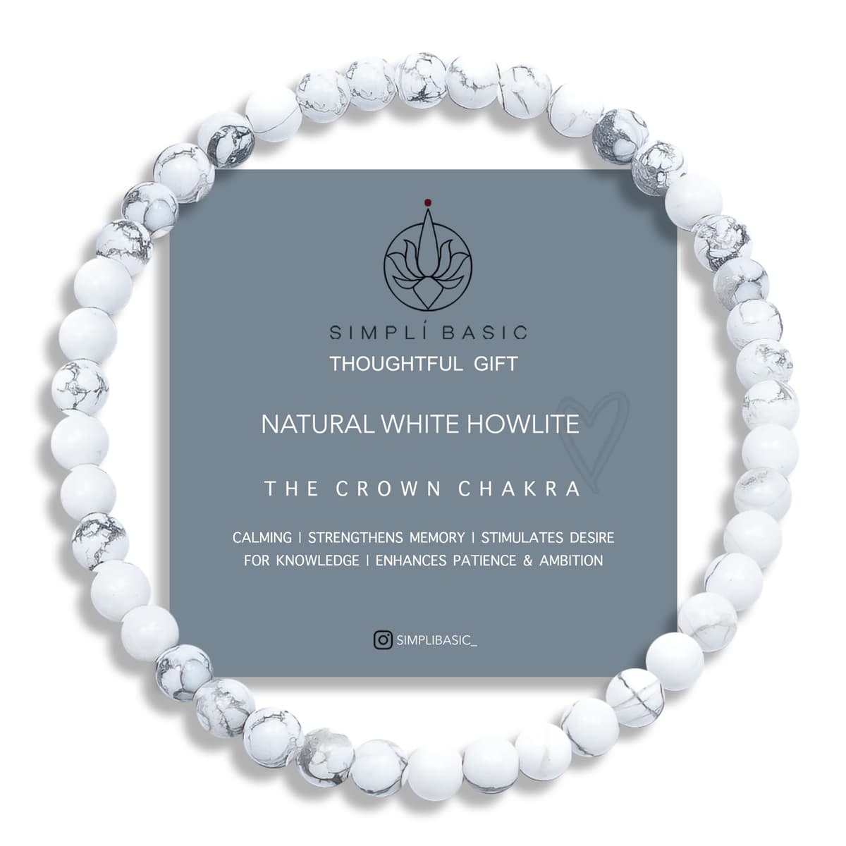 Natural Healing Gemstone Bracelet 4mm Beads, Womens & Mens, Inc Gift Box — view 14