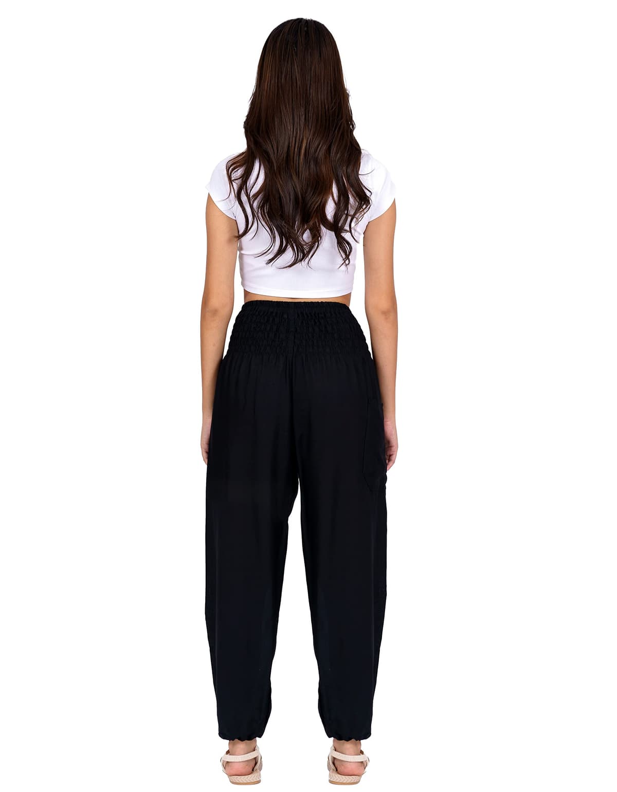 Lofbaz Harem Pants for Women Yoga Boho Hippie Clothing Womens Palazzo Bohemian Pajama Trousers Beach Indian Gypsy Genie Clothes — view 2