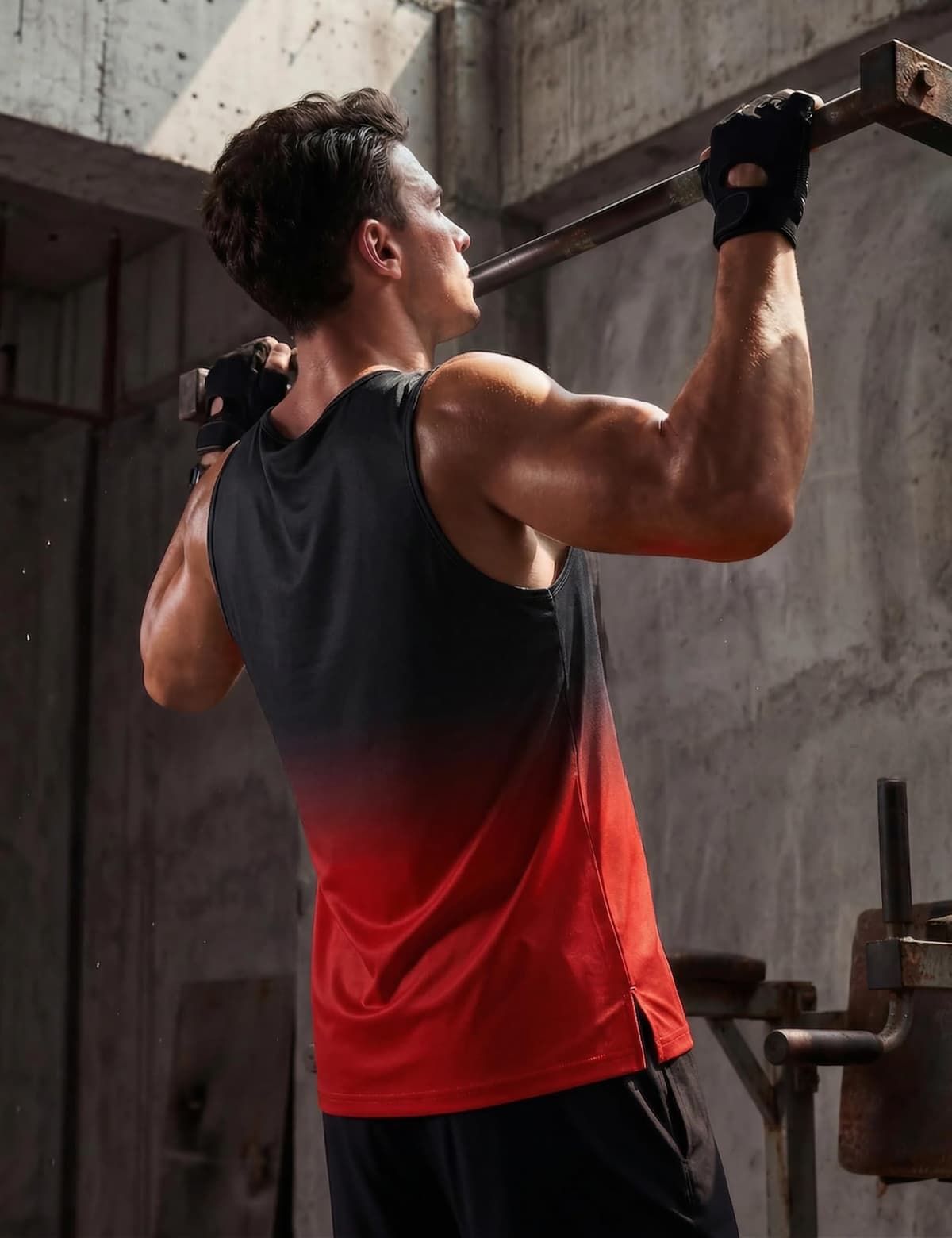 PINSPARK Camiseta de tirantes para hombre, sin mangas, camiseta de entrenamiento, verano, exterior, camiseta funcional — view 2