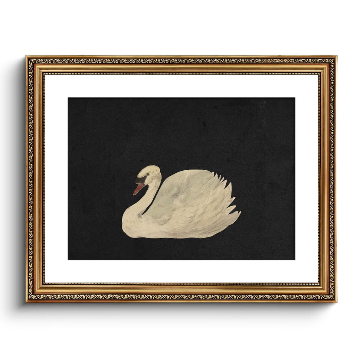 VIYYIEA Gold Framed Wall Art Canvas Print Home Decor Vintage Swan Decoration Grace Swan Art Painting Pictures Rustic Bathroom Wall Decor Animal Farmhouse Artwork for Living Room Bedroom Office 11x14in — view 13